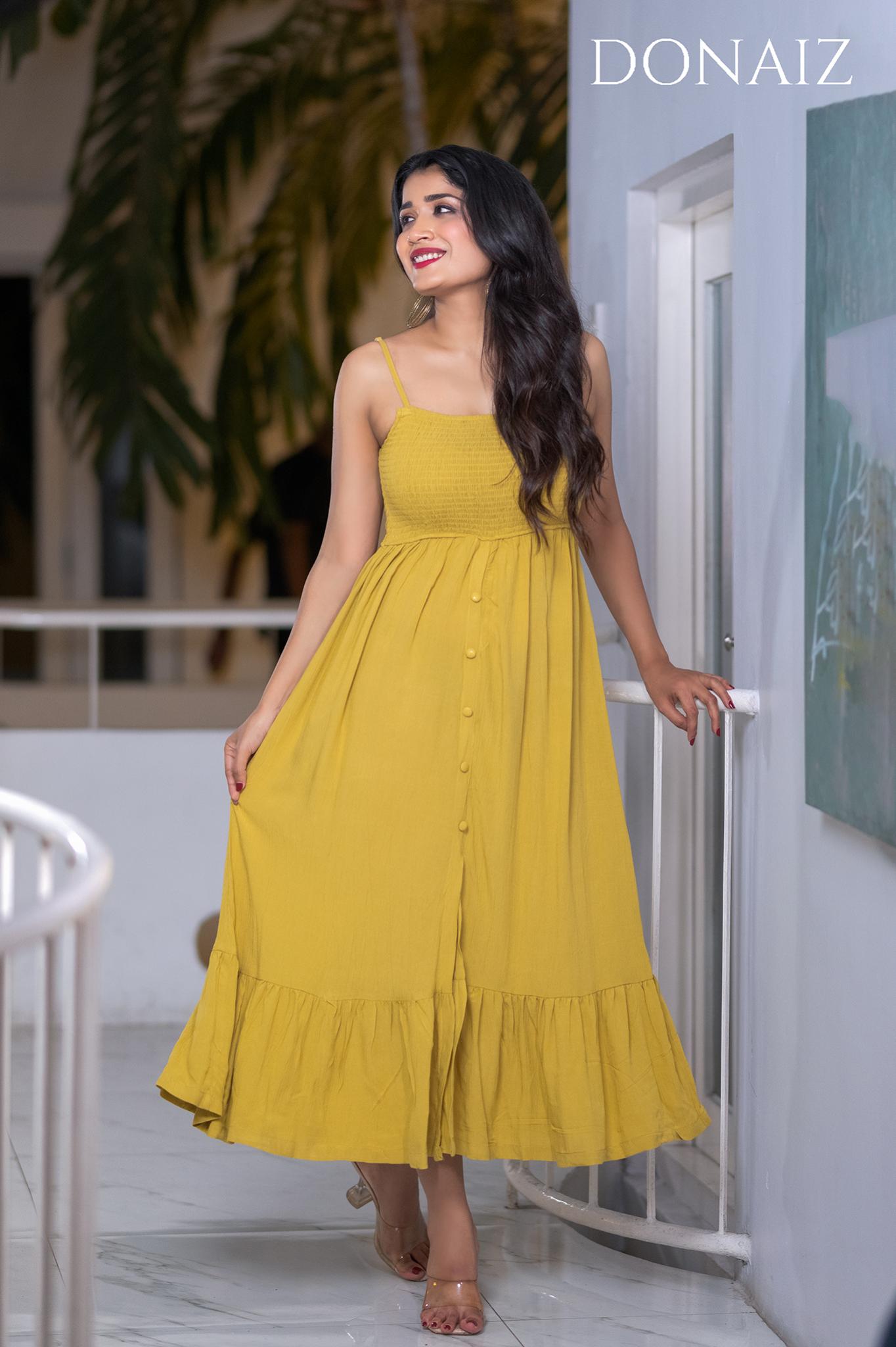 Strapped Smock Dress