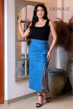Fashionanble Front Tie Denim Skirt
