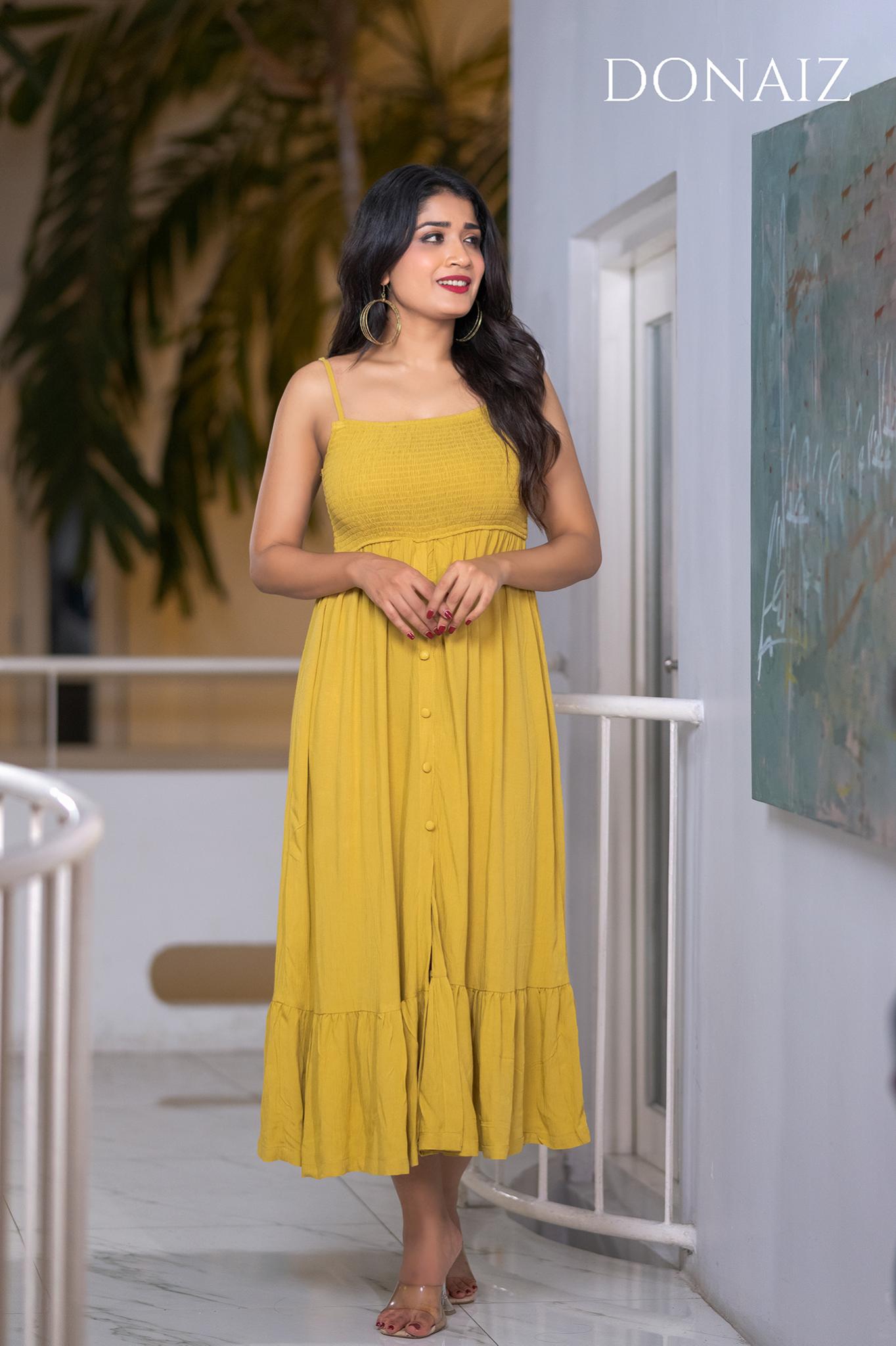 Strapped Smock Dress