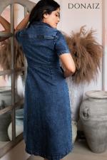 Short Sleeve Shirt Denim Dress