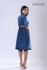 DONAIZ Elegant Denim dress without Belt