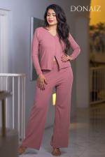 Two piece Rib Long Sleeve Top and Pant