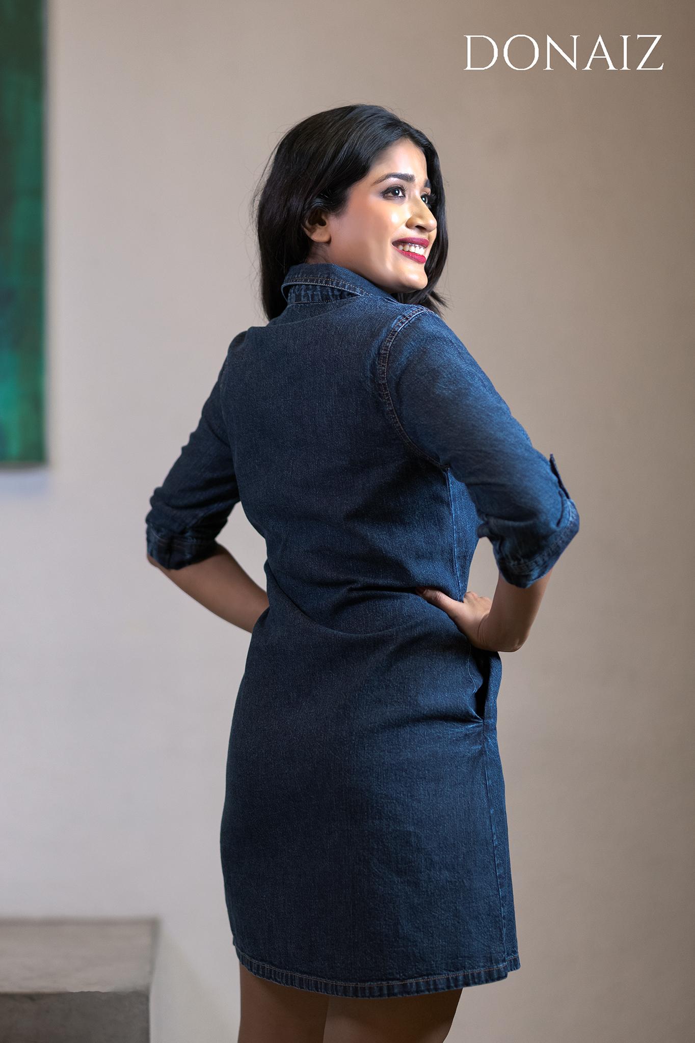 Casual Denim Shirt Dress